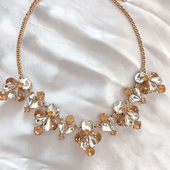 Charter Club Chunky Rhinestone Hearts Statement Necklace - Picture 2 of 8